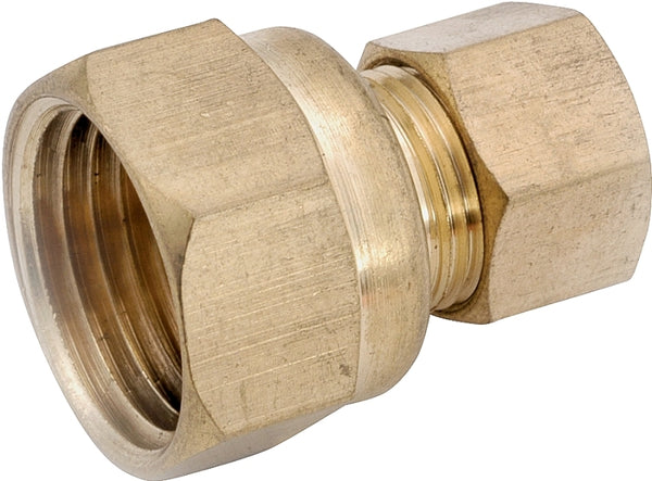 Anderson Metals 750066-0608 3/8-Inch by 1/2-Inch Compression Coupling