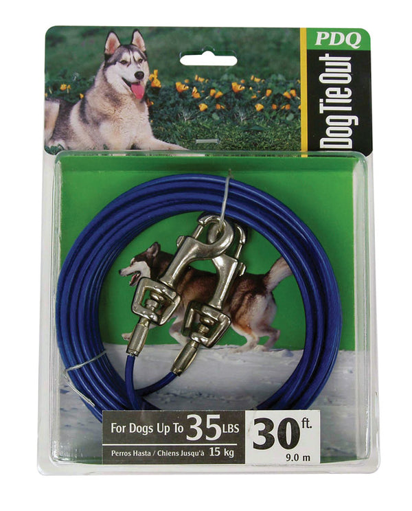 Boss Pet Pdq Dog Tie Out 30 Ft. for Medium Dogs Q233000099