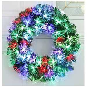 Hometown Holidays Wreath Firework LED Multi 20IN 54828