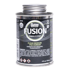 Oatey 321935 Fusion One-Step Medium-Bodied Cement, 4 oz, PVC Clear 321931