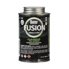 Oatey Fusion 10 Oz. Single-Step Medium Bodied Clear Priming PVC Cement - 1 Each 32192