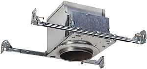HALO E26 4 in. Aluminum Recessed Lighting Housing for New Construction Ceiling, IC, Air-Tite, Adjustable Socket Bracket, (E4ICATSB)