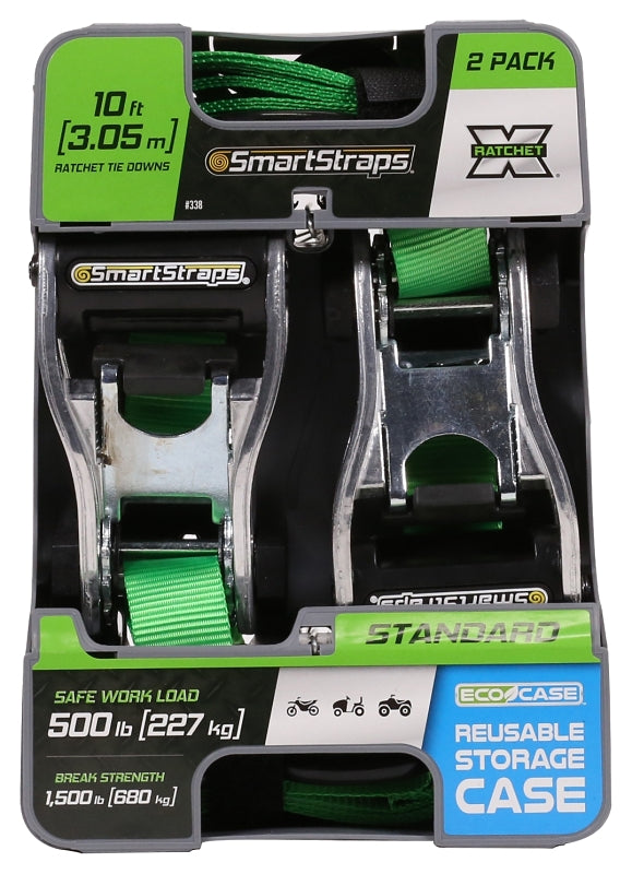 Winston 10' 1500lb Ratchetx 2pk Green Polyester 338