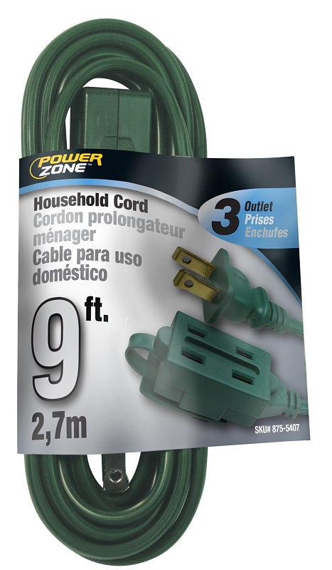 POWER ZONE OR780609 Powerzone Spt-2 Extension Cord, 16/2, 9 Ft, 9-Feet