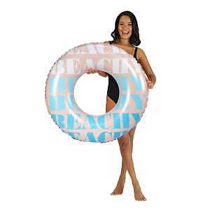 Good Vibes Collection Beachy 36-inch tube the epitome of aquatic leisure - the Inflatable Pool Tube. Great for the Beach, the Lake, or even a river.