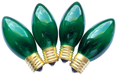 Hometown Holidays 19255 C9 replacement bulb, transparent green