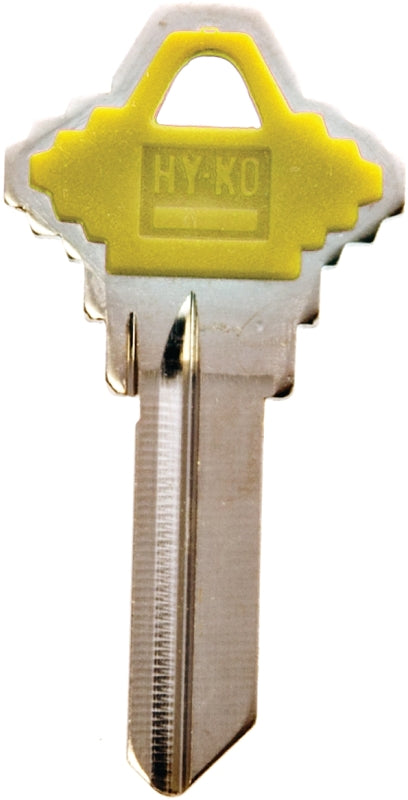 Hy-Ko Key Blank Cylinder Single Sided Yellow Nkl Platd Brs Bagged 13005SC1PY (5-Pack)