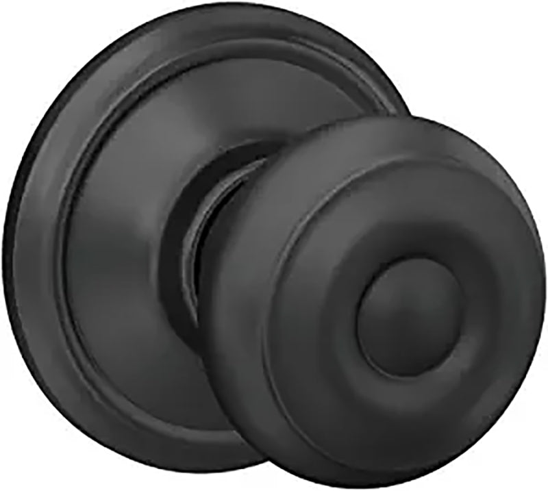 SCHLAGE PSSGE KNOB GEORGN MTBLK