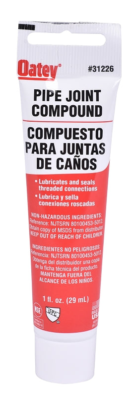 Oatey 31226 Pipe Joint Compound, 1 oz, Gray