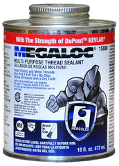 Hercules 15808 Megaloc Multi-Purpose Thread Sealant, 16 Oz, Can, Blue, Liquid Paste, Bule, 16 Fl Oz