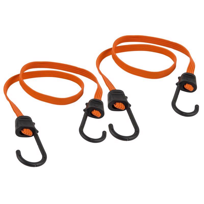 KEEPER 8865529 Orange Flat Bungee Cord44; 36 x 0.315 in. - Pack of 2