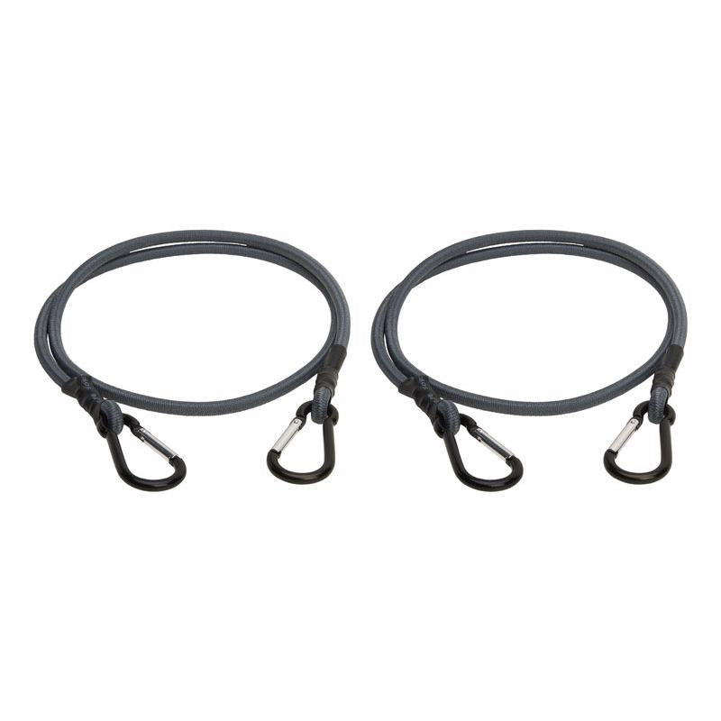 Keeper - 48” Carabiner Bungee Cord, 2 Pack - UV and Weather-Resistant