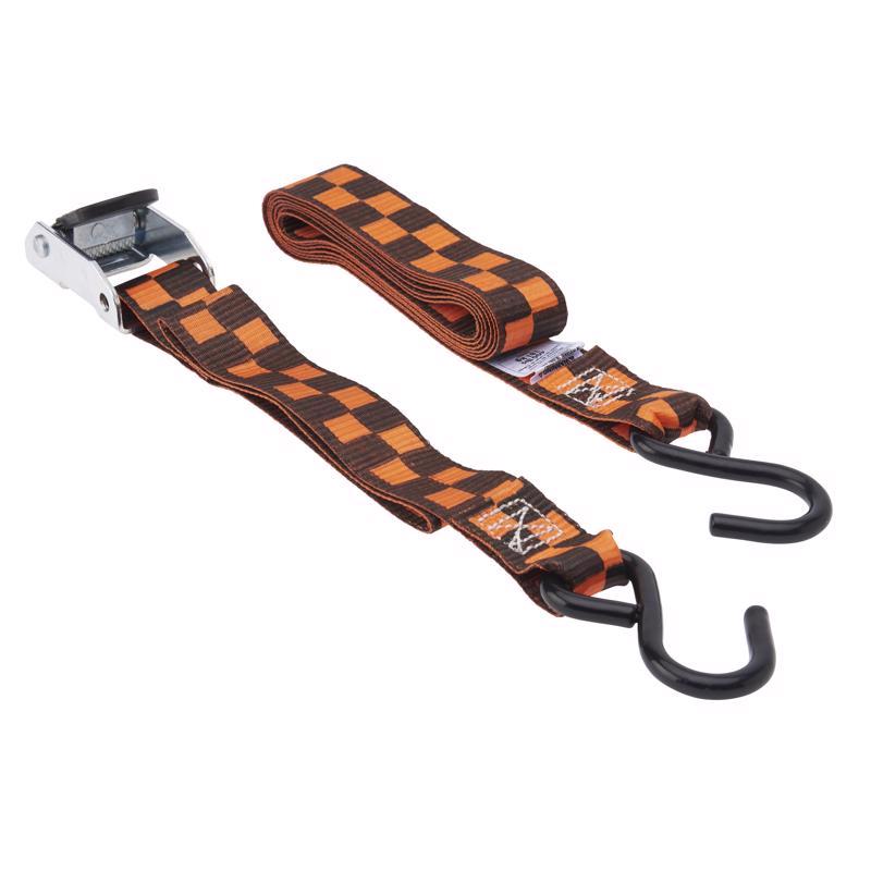 Keeper 8866592 8 ft. x 400 lbs Tie Down Strap44; Orange & Black - Pack of 4
