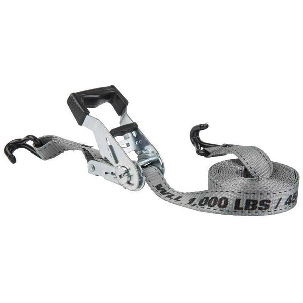 Keeper Hampton PROD Keeper - 1" x 12' High Tension Ratchet Tie-Down with Double J-Hooks, 4 Pack - 1,000 lbs. Working Load Limit and 3,000 lbs. Break Strength 05510