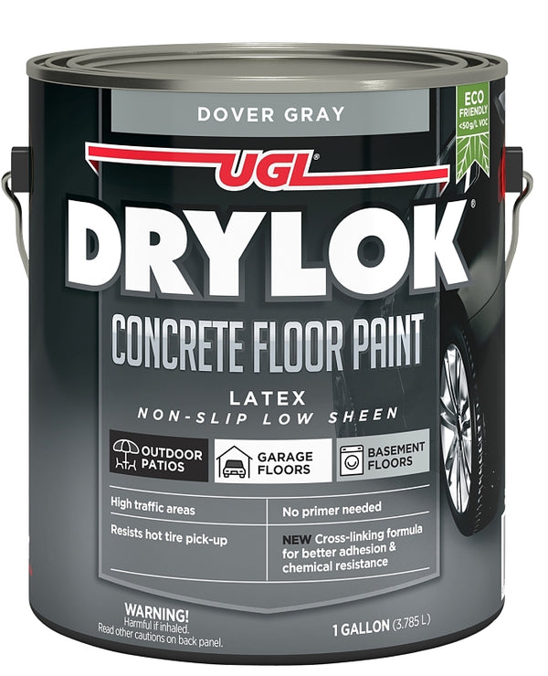 Drylok 43313 Concrete Floor Paint, Non-Slip Dover Gray, Gallon - Quantity 1