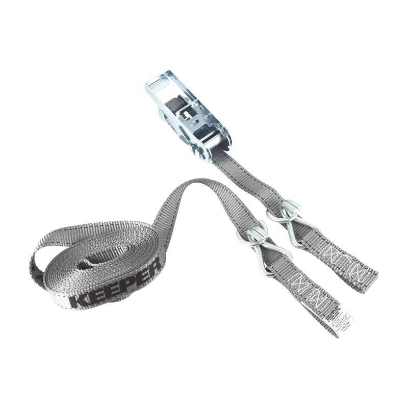 Keeper 89515-10 DWMT86388OSP 15' Ratchet Tie-Downs with Double-J Hooks & D-Ring