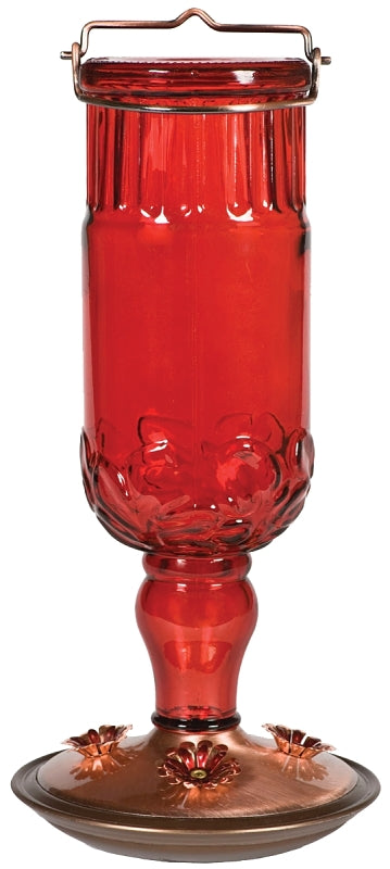 Perky-Pet 8119-2 Red Antique Bottle Hummingbird Feeder