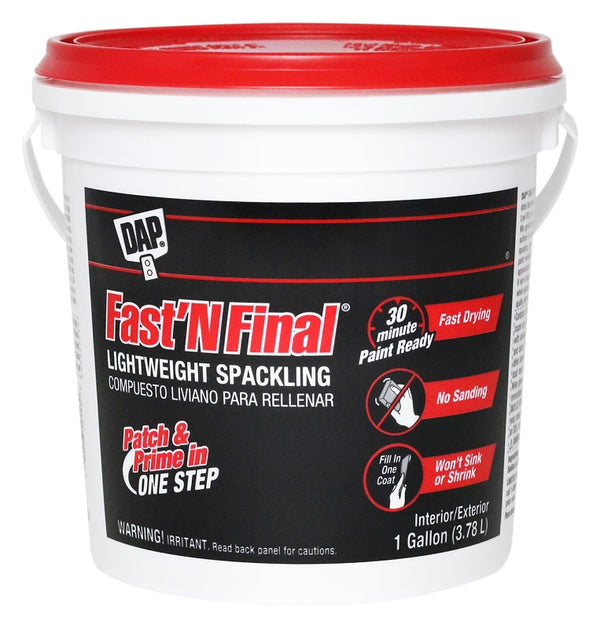 1 gal Dap 12143 Fast 'N Final Light Weight Spackling