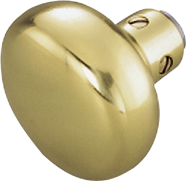 TOOLBASIX 889-5104 Door Knob, Polished Solid Brass 7296601-3L