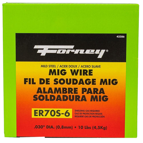 Forney 42286 Mig Wire, Mild Steel ER70S-6.030-Diameter, 10-Pound Spool