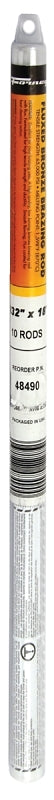 Forney 48490 Flux Coated Bronze Brazing Rod, 3/32-Inch-by-18-Inch, 10-Rods
