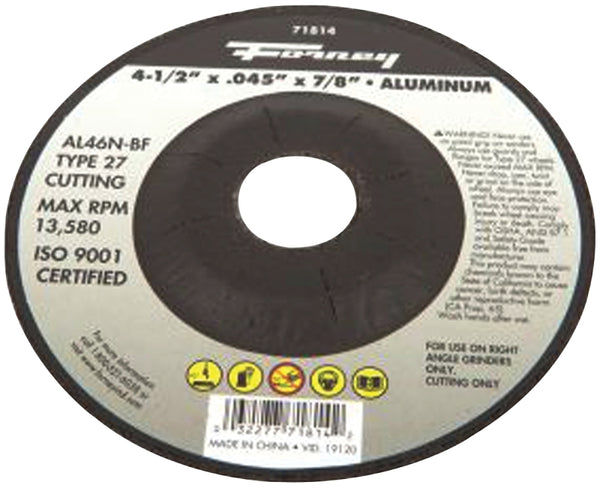Forney Cut-Off Wheel 4-1/2 " X 0.045 7/8 " 71814