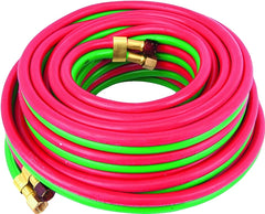 Forney 86145 green and red neoprene welder torch hose, 25 ft, 1/4 in ID, 100 psi