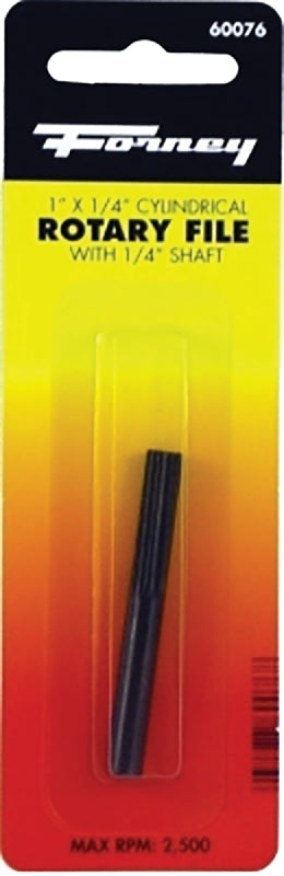 Forney 60076 Mounted File, Cylindrical Shaped with 1/4-Inch Shank, 1-Inch-by-1/4-Inch
