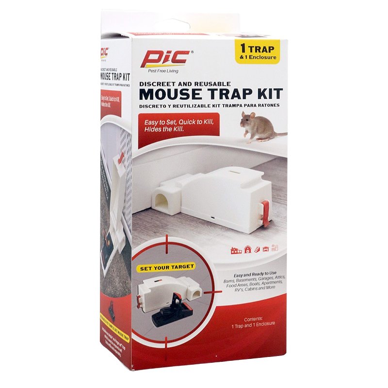 Pic Reusable Housing Mouse Trap Kit