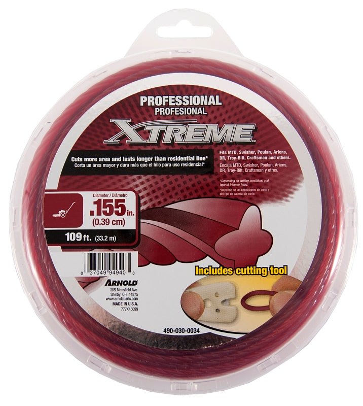 Arnold .155-Inch x 109-Foot Xtreme Professional Grade Trimmer Line