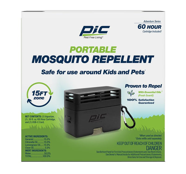 PIC Portable Mosquito Botanical Repellent with 60 Hour Cartridge Pic-Go