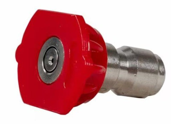 Forney 75162 High Pressure Nozzle, 0 Degrees, 3.0 Orifice, Red