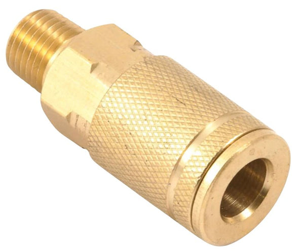 Forney 75309 Air Fitting Coupler, Tru-Flate Style, 1/4-Inch-by-1/4-Inch Male NPT