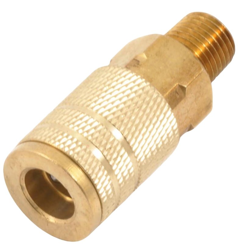 Forney 75316 Air Fitting Coupler, Industrial Milton Style, 1/4-Inch-by-1/4-Inch Male NPT