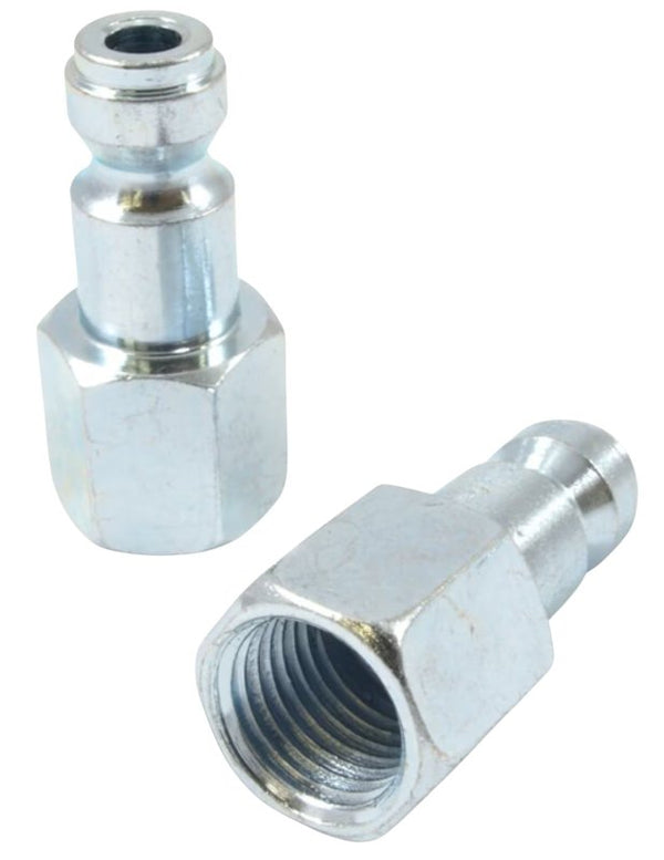 Forney 75592 Air Fitting Plug, Tru Flate Style, 1/4-Inch by 1/4-Inch Female NPT, 2-Pack