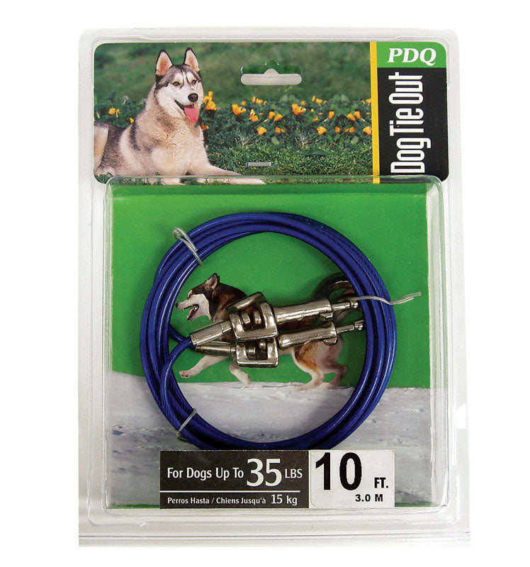 Orrville Tie Out Cable 10 Ft. Vinyl Green Medium