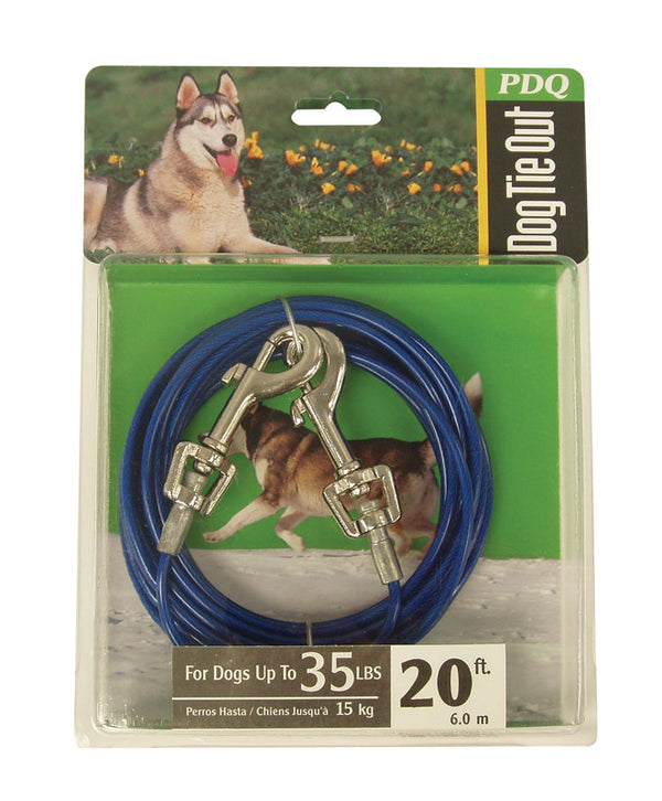Warren Pet Products 20ft Tie-Out Cable for Medium to Large Dogs Q232000099