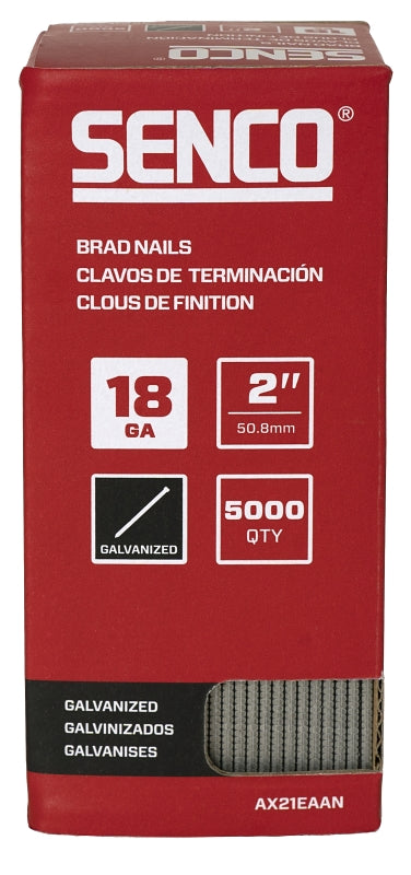 Senco Fastening Systems AX21EAAN 5000CT 2" Galvanized Brad Nail