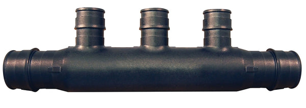 CONBRACO EPXM3PTO Pipe Manifold, 3/4" x 1/2" Black Brass