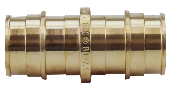 CONBRACO Apollo 3/4 in. Expansion PEX in to X 3/4 in. D Barb Brass Straight Coupling EPXC3434