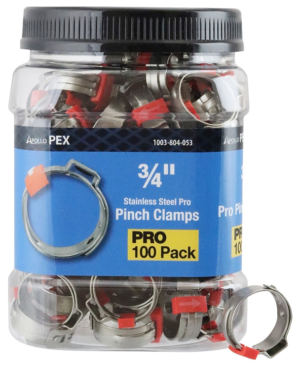 Apollo Valves PXPRO34100JR Pinch Clamp, Stainless Steel