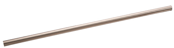  3/4 in width and 3/4 in height for bathroom; includes brushed nickel finish."
