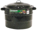 Granite Ware Enamel on Steel 21.5-Quart Water Bath Canner with lid & Jar Rack, Speckled Black 319814