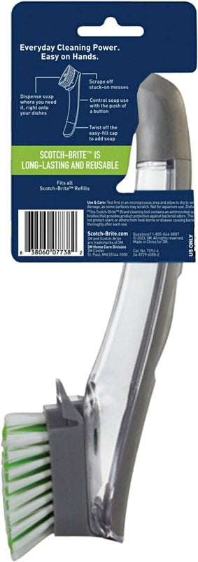 Scotch-Brite Odor Resist Soap Control Dishwand Brush, 1 Cleaning Dish Wand Brush, Precise Soap Control, Leak-Free Guarantee, Safe on Dishes, Nonstick Cookware, Tubs 751U-4