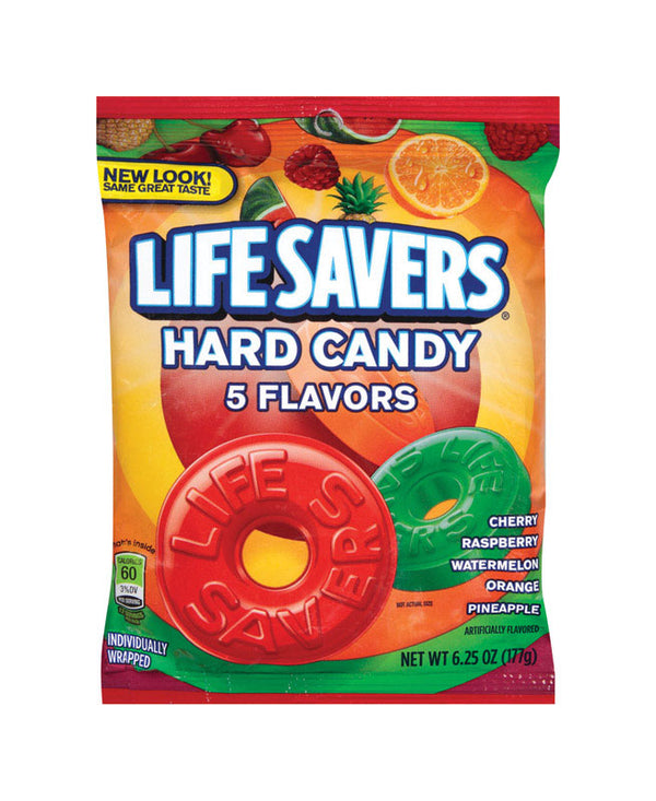 Lifesavers, Hard Candy 5 Flavors Bag, 6.25 oz 190008501
