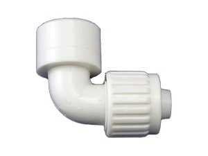 Flair-It 16802 Plastic Female Elbow, 0.5" Size