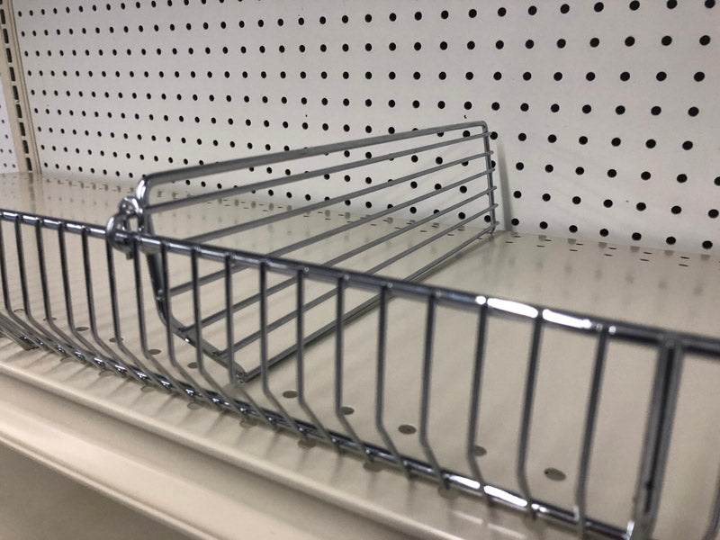 Trion 3 in. H x .5 in. W x 13 in. L Chrome Silver Wire Divider
