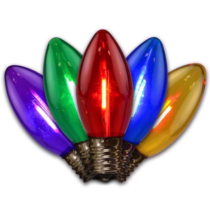 Holiday Bright Lights LED SM TRAN C9 MLT25PK