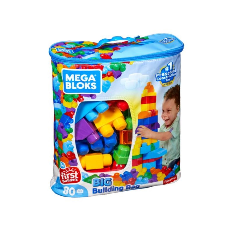 Mega Bloks First Builders Big Building Bag, 80-Piece (Classic)