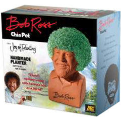 Chia Pet Bob Ross with Seed Pack, Decorative Pottery Planter, Easy to Do and Fun to Grow, Novelty Gift, Perfect for Any Occasion CP493A16